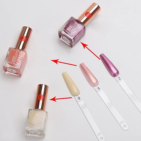 150pcs Clear Nail Swatches Sticks, Nail Art Supplies for Nail Art Polish Display and Home DIY,salon supply