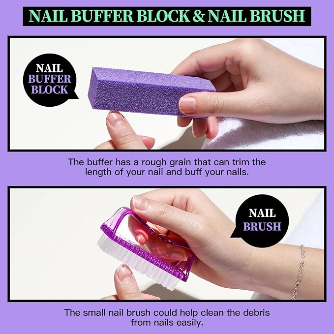 Best Price Nail Care Kit, Nail Files, Nail Buffer Block, Cuticle Nippers, Cuticle Trimmer, Cuticle Pusher, Nail Tools, Nail Kit, Pedicure & Manicure Tools, Nail Prep Kit, Manicure Kit for Women
