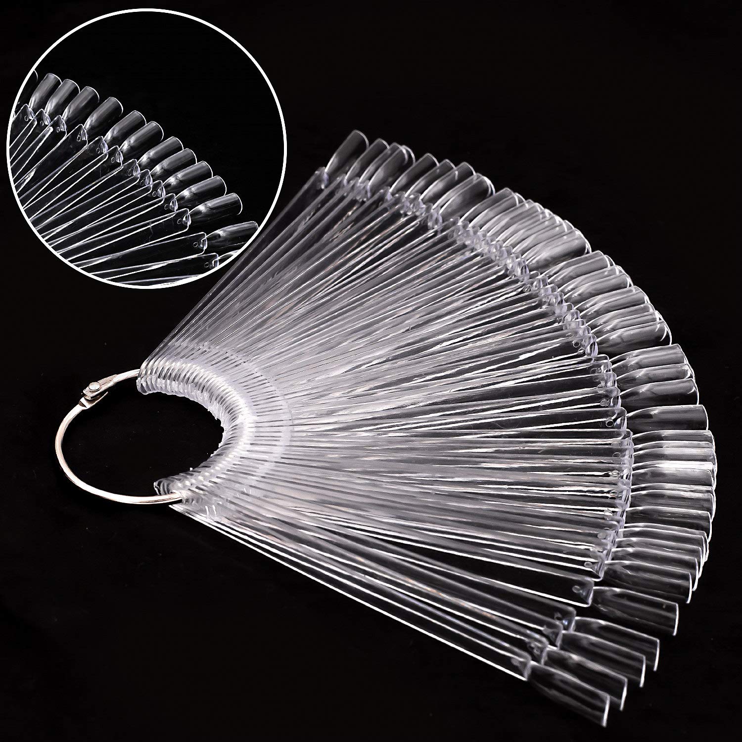 150pcs Clear Nail Swatches Sticks, Nail Art Supplies for Nail Art Polish Display and Home DIY,salon supply