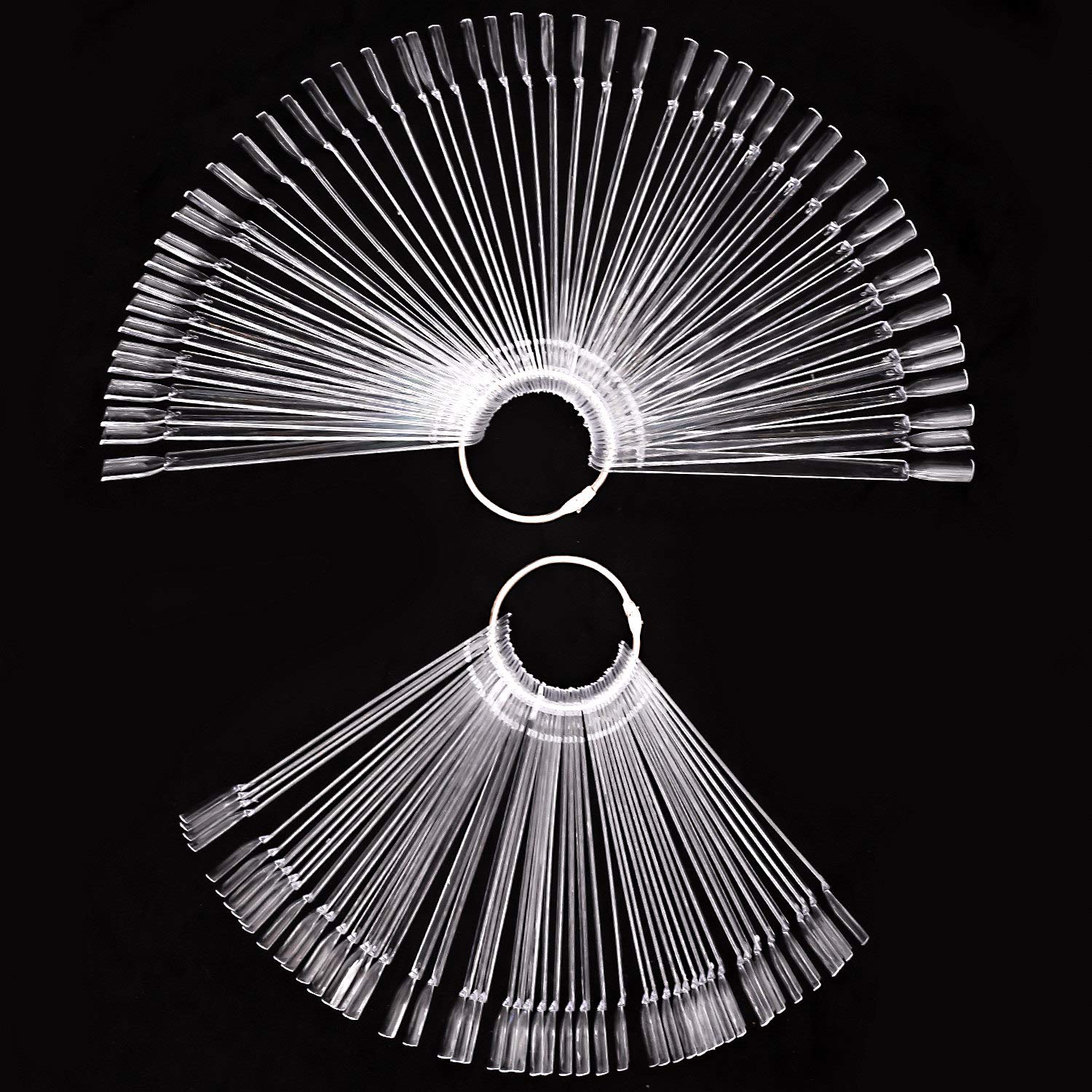 150pcs Clear Nail Swatches Sticks, Nail Art Supplies for Nail Art Polish Display and Home DIY,salon supply